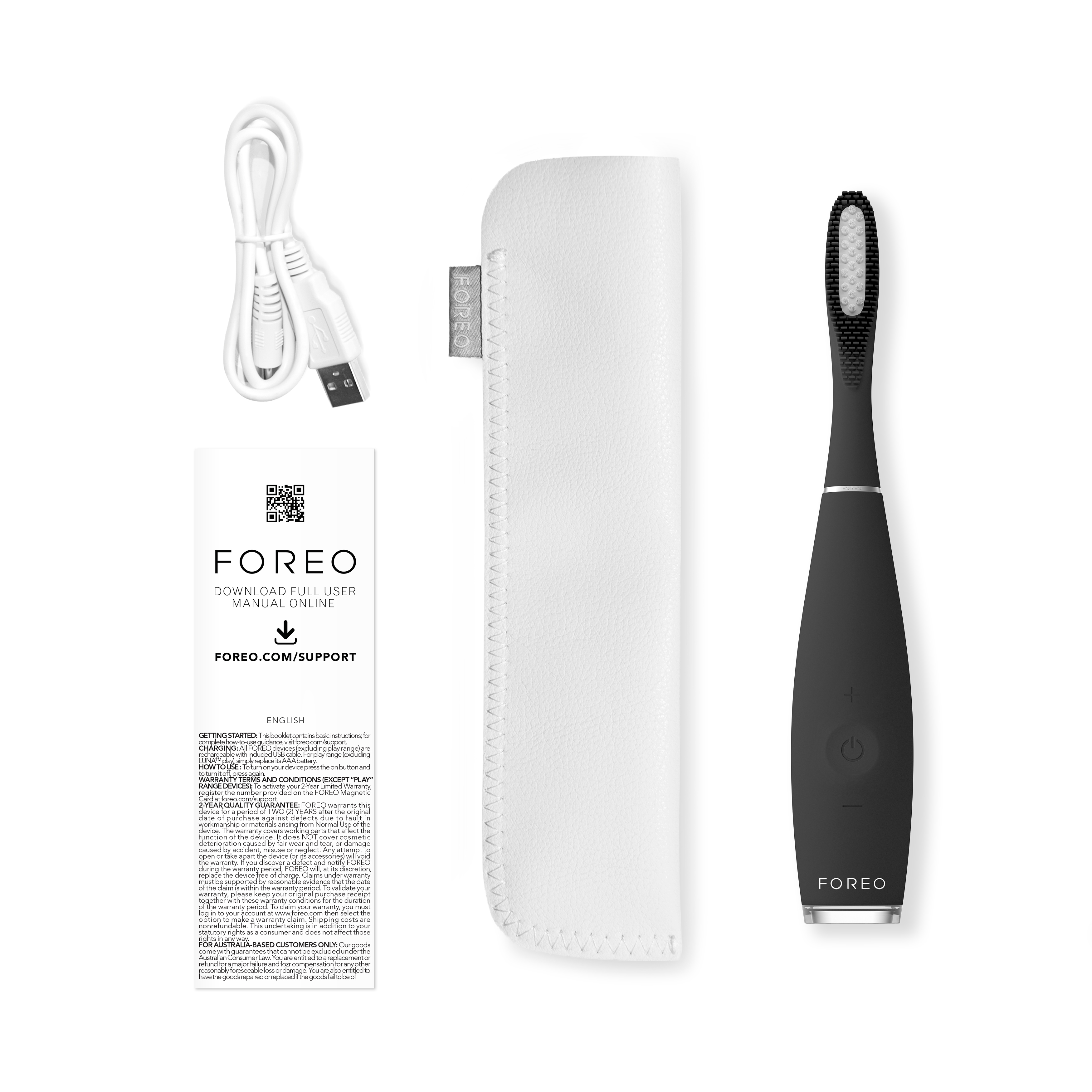 แปรงสีฟันซิลิโคนไฟฟ้า FOREO ISSA 3 Black_3